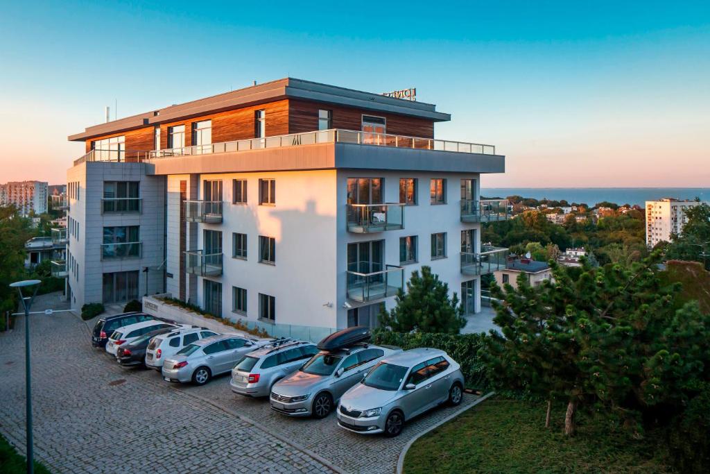 Budova, kde se aparthotel nachází