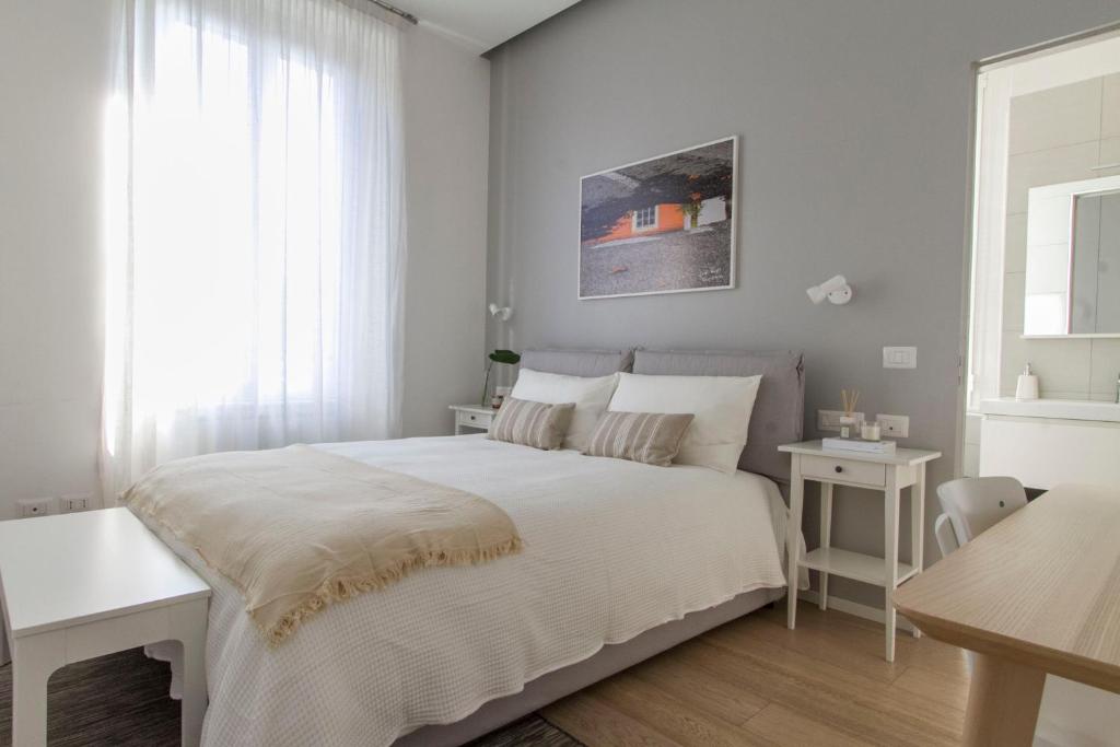 Posteľ alebo postele v izbe v ubytovaní Luxury and spacious apartment (Bocconi)