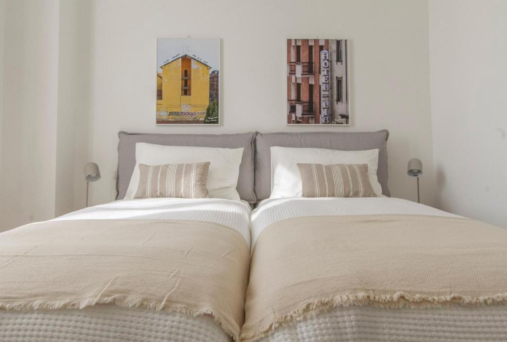 Posteľ alebo postele v izbe v ubytovaní Luxury and spacious apartment (Bocconi)