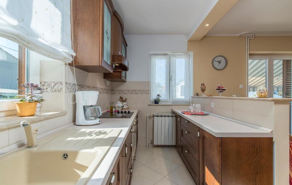 Kuchyň nebo kuchyňský kout v ubytování Apartment Complex Silvia