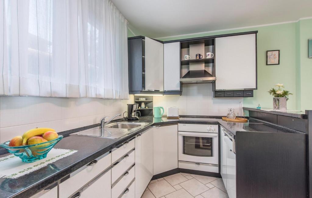 Kuchyň nebo kuchyňský kout v ubytování Apartment Complex Silvia