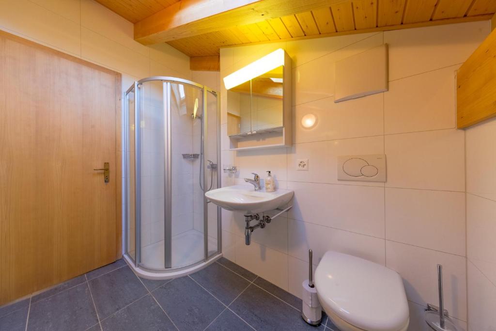 Koupelna v ubytování Chalet Freya