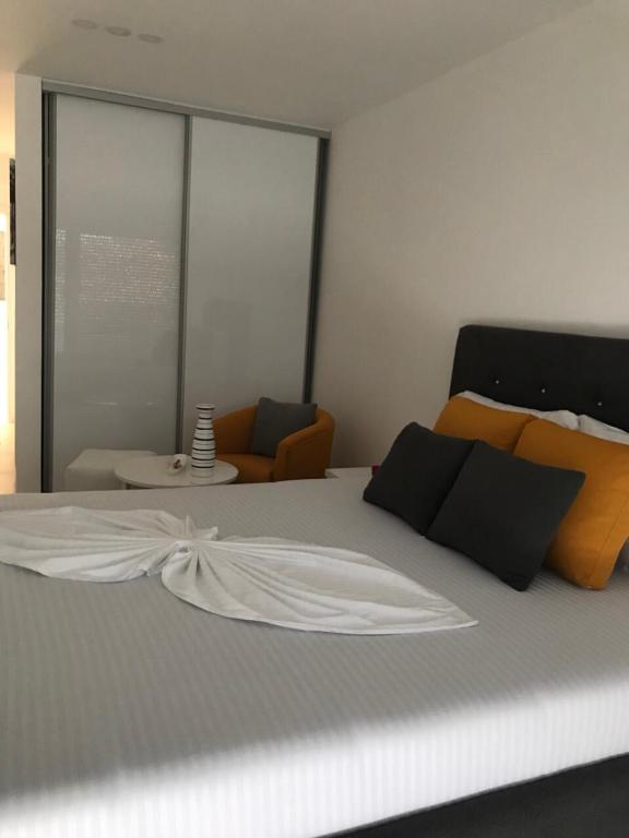 Uma cama ou camas num quarto em Villa la vie