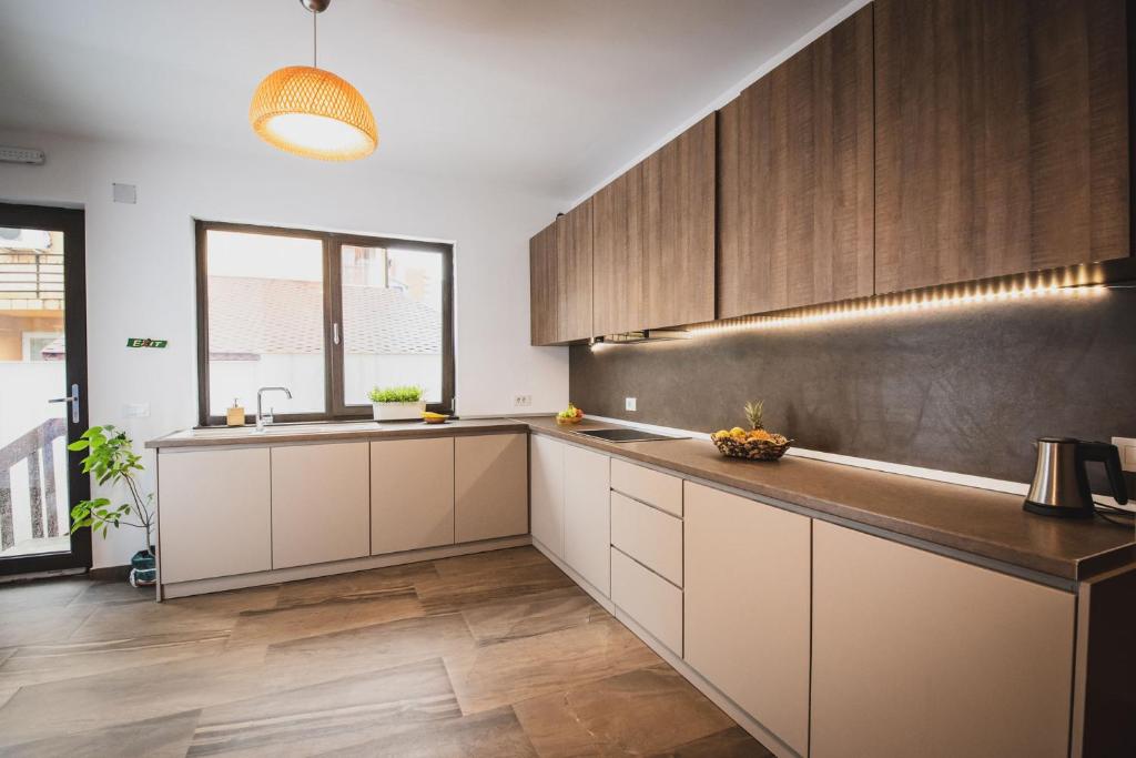 Kuchyň nebo kuchyňský kout v ubytování Hotel DADA Termal