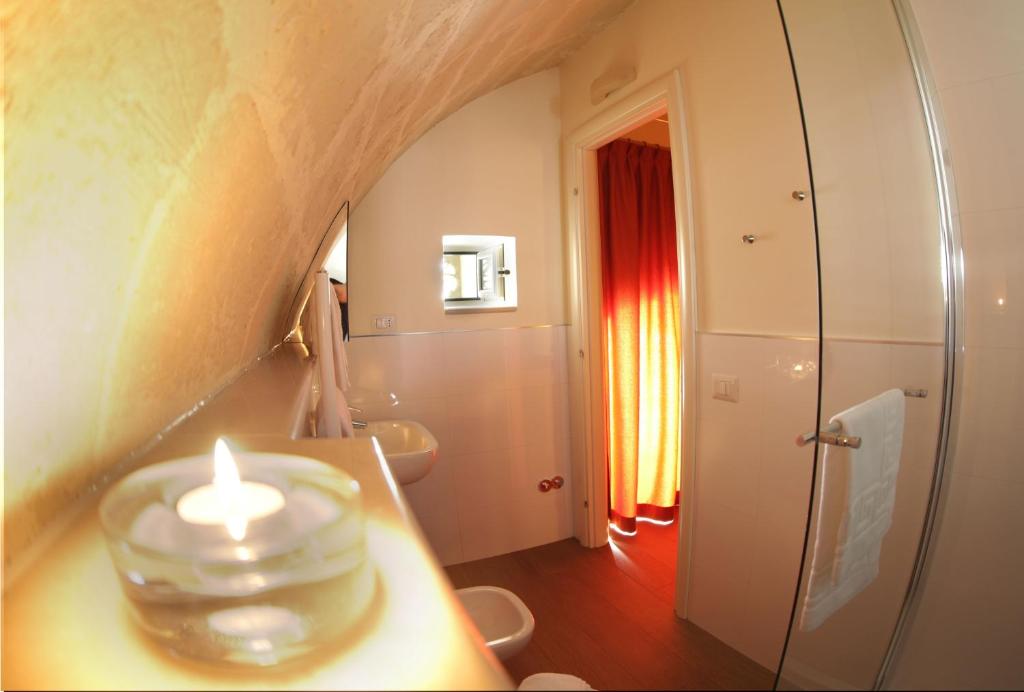 Koupelna v ubytování Casa Natalì