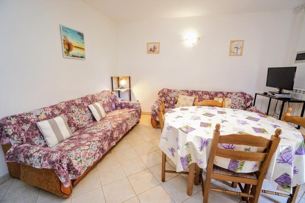 Posezení v ubytování Apartment Cirila