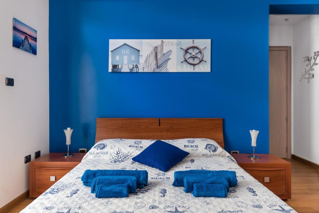 Postel nebo postele na pokoji v ubytování Il Mito