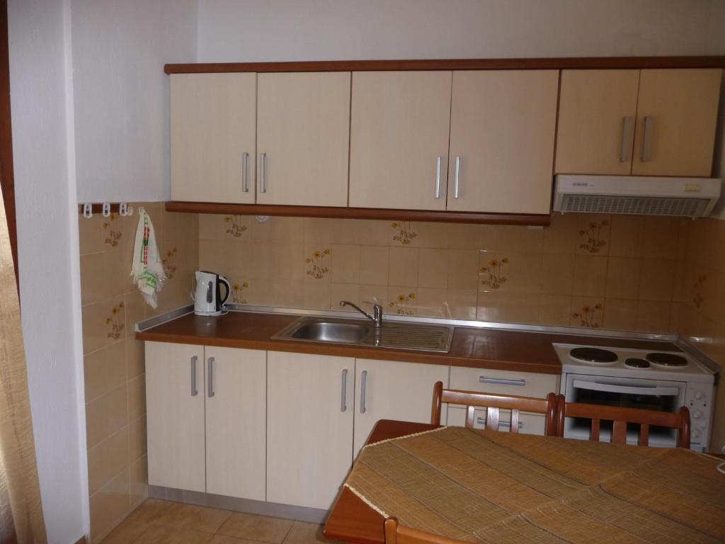 Kuchyň nebo kuchyňský kout v ubytování House Evristhenis 1