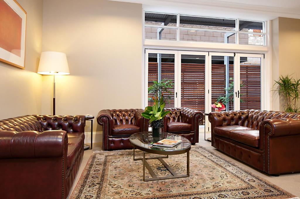 Posezení v ubytování Adabco Boutique Hotel Adelaide