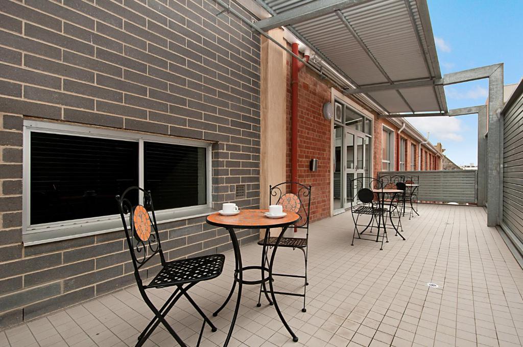 Balkón nebo terasa v ubytování Adabco Boutique Hotel Adelaide