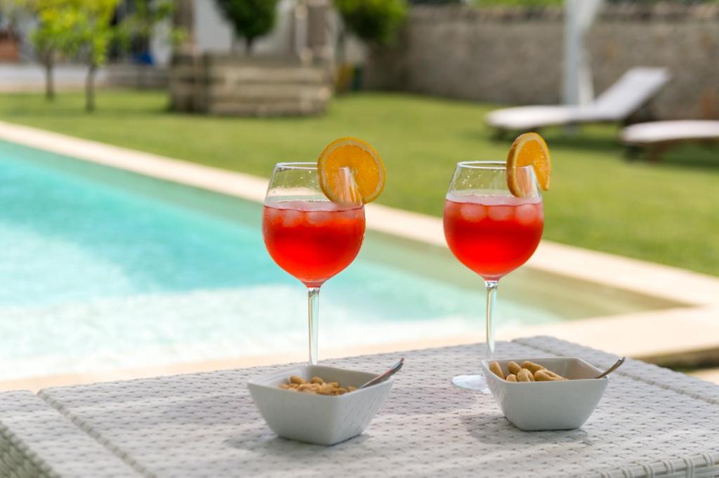 Nápoje v ubytování Dimora Del Duca, masseria b&b di charme