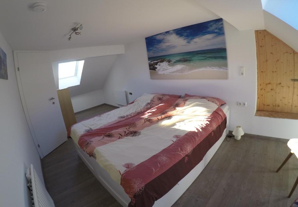 Postel nebo postele na pokoji v ubytování Haus Pistenblick