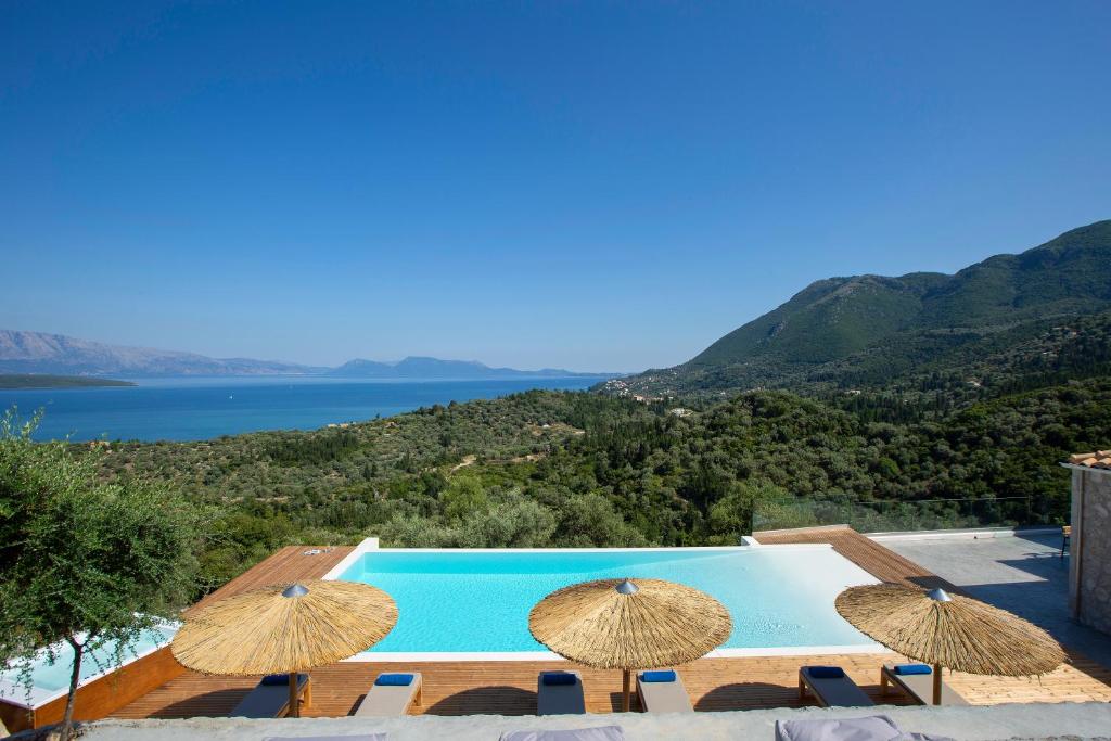 Zdjęcie z galerii obiektu Rachi Sea View Blue Villa w mieście Katouna
