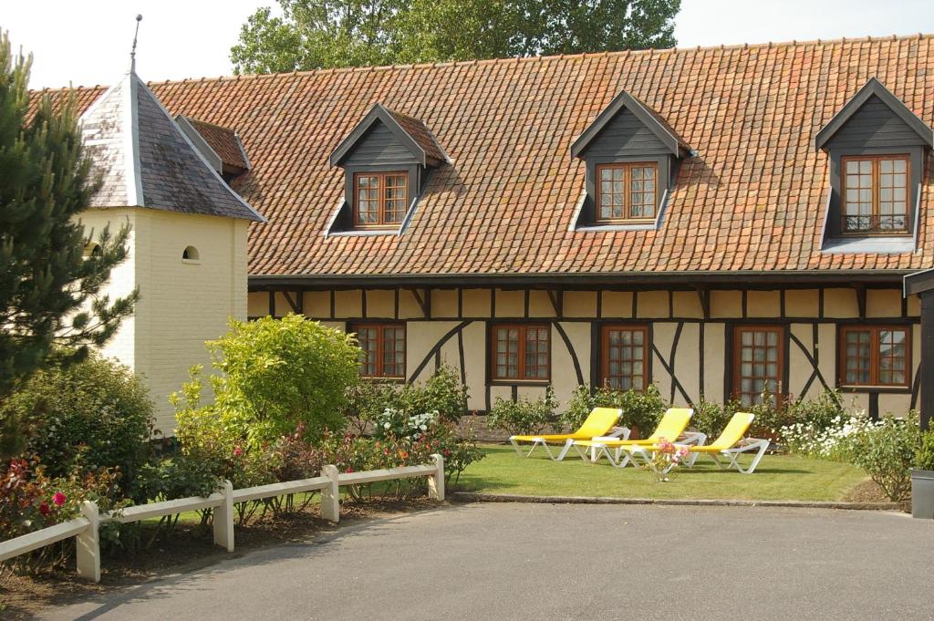 Zahrada ubytování Hôtel Restaurant Le Fiacre à Quend plage