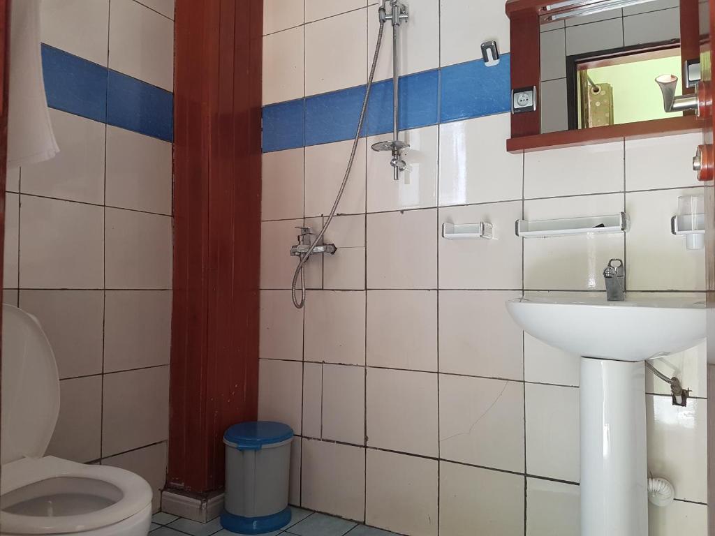 Koupelna v ubytování Hotel - Y