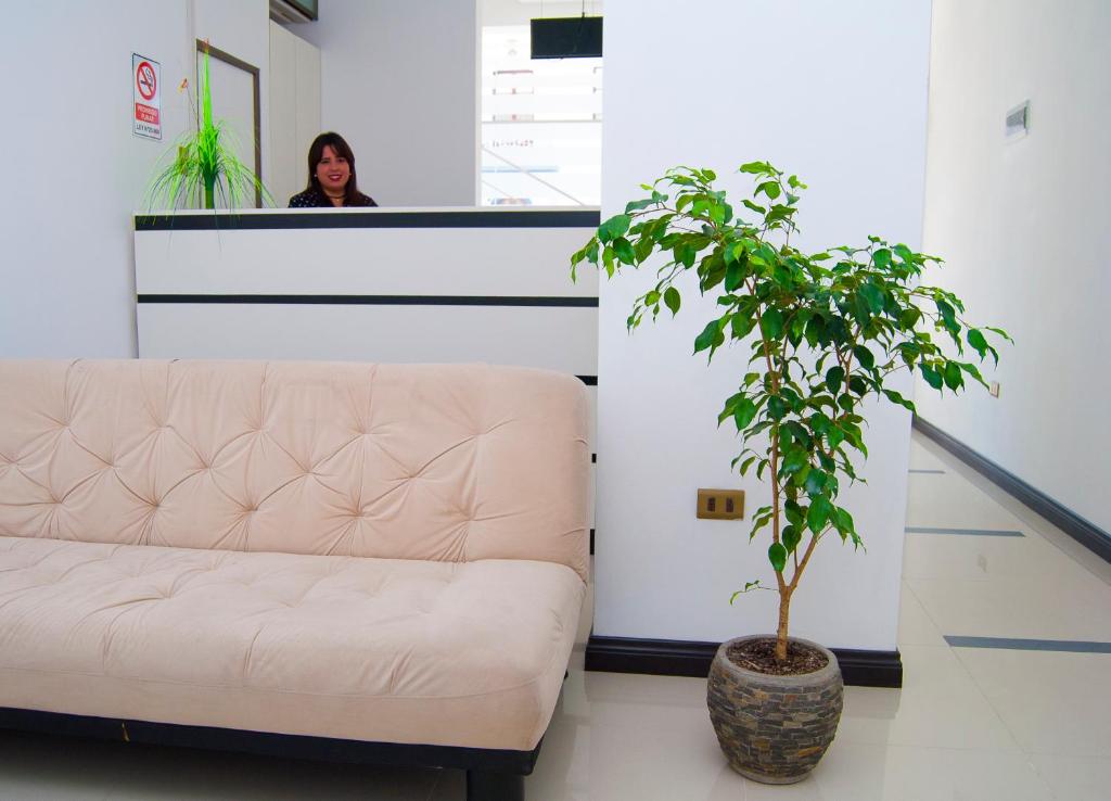 Posezení v ubytování Hostal Lecher