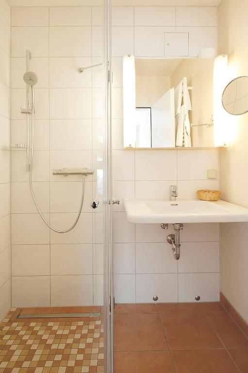 Koupelna v ubytování Fährmannhaus