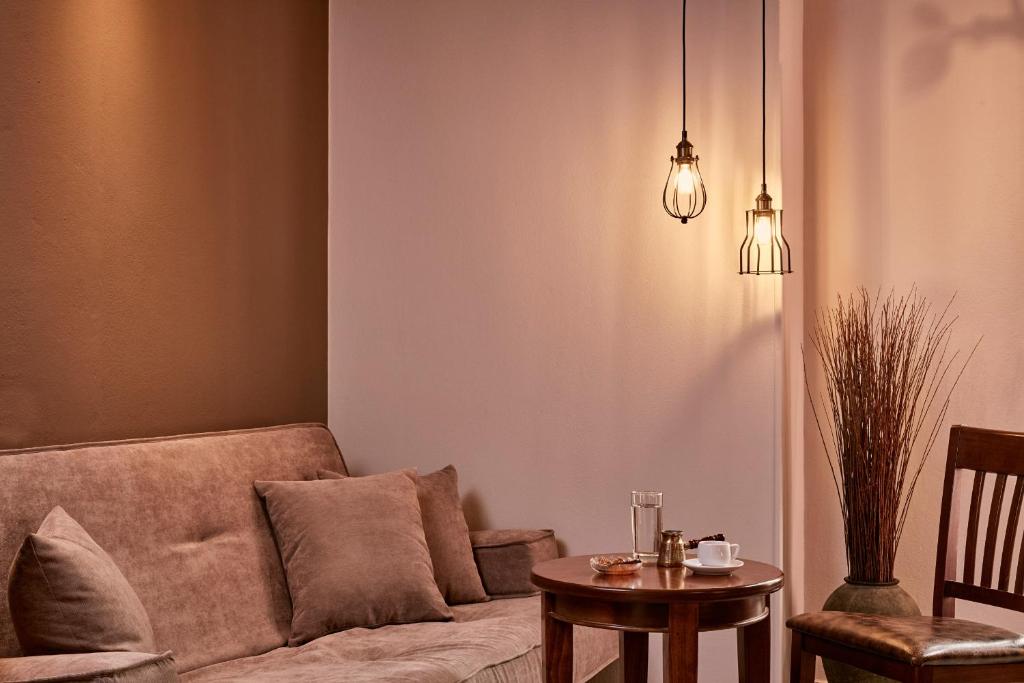 Posezení v ubytování Hotel Dryades and Spa
