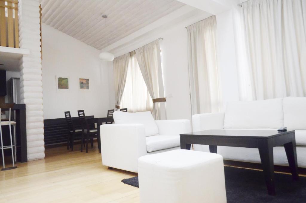 Posezení v ubytování Bellevue Residence Apartments