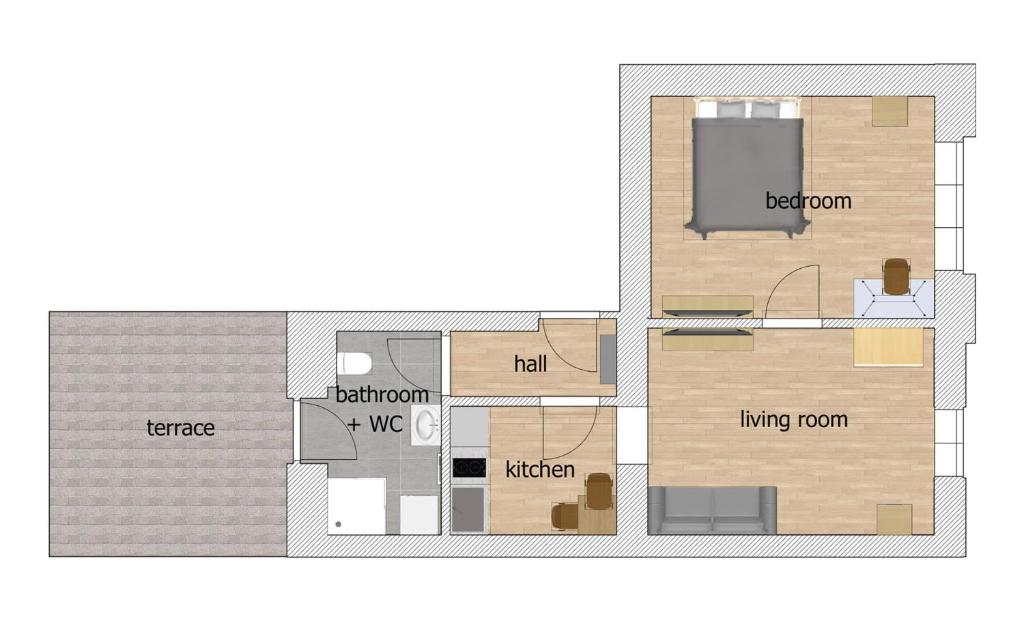 Prague Expat House - Apartment With Terrace