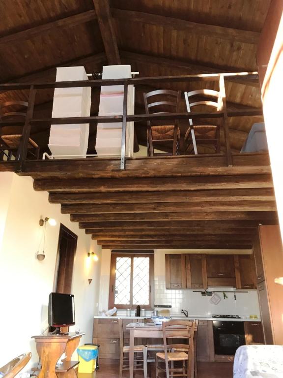 Kuchyň nebo kuchyňský kout v ubytování Chalet Etna