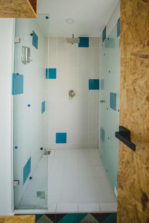 Koupelna v ubytování Hostal Hidalgo