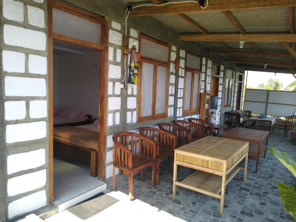 Posezení v ubytování Bromo Tanjung