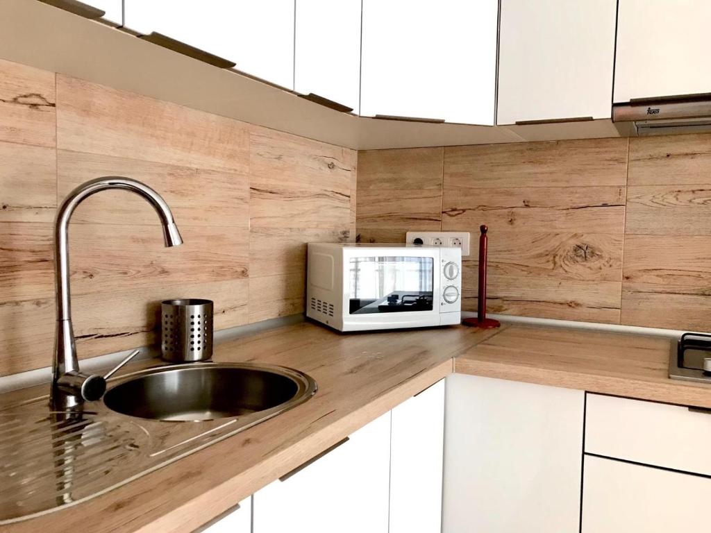 A cozinha ou cozinha compacta de Apartment Crissol