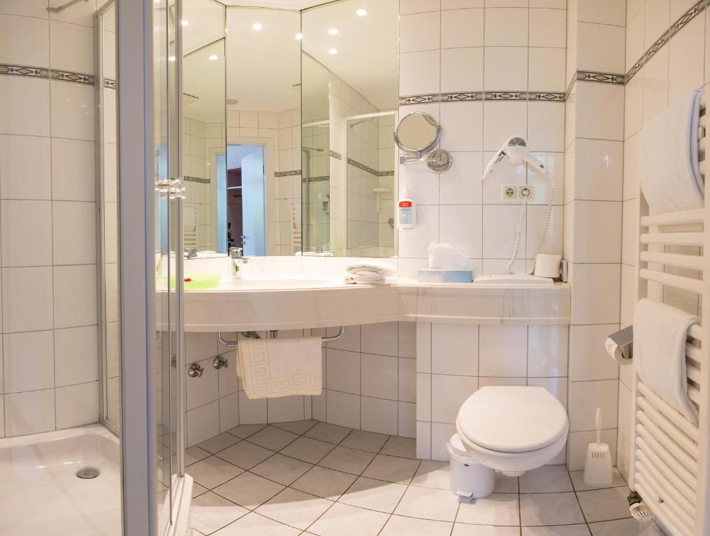 Koupelna v ubytování BE BIO Hotel be active - Nähe historischer Hafen