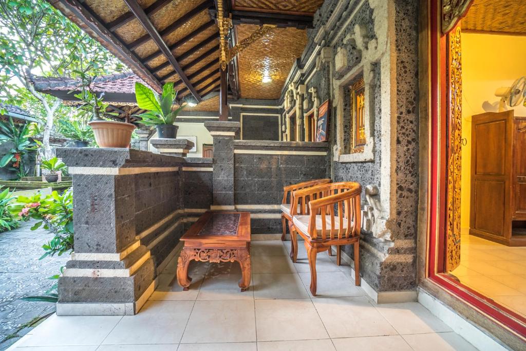 Posezení v ubytování Tegar Guest House Ubud