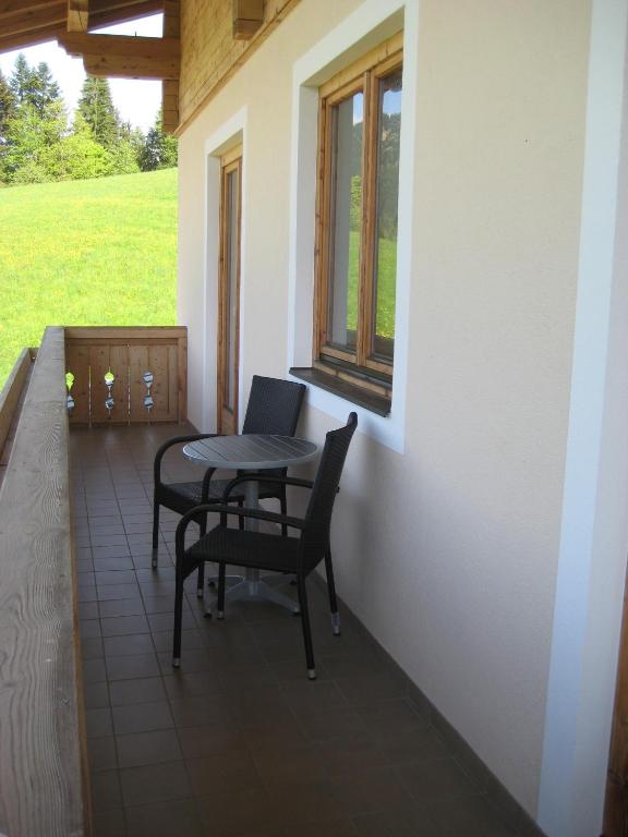 Balkón nebo terasa v ubytování Apartments Spiegl Holzmann