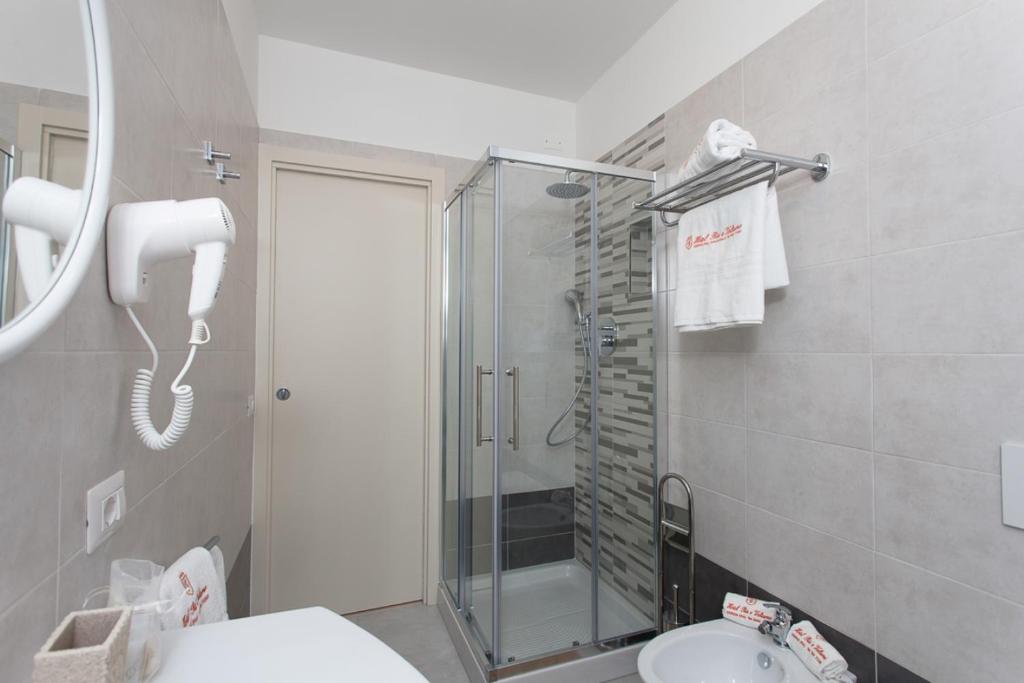 Koupelna v ubytování Hotel Riz