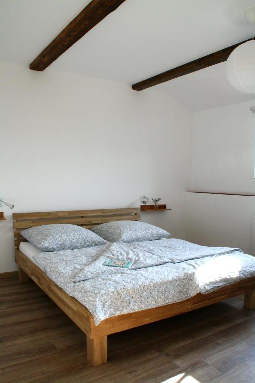 Postel nebo postele na pokoji v ubytování Ferienhof-Kühn