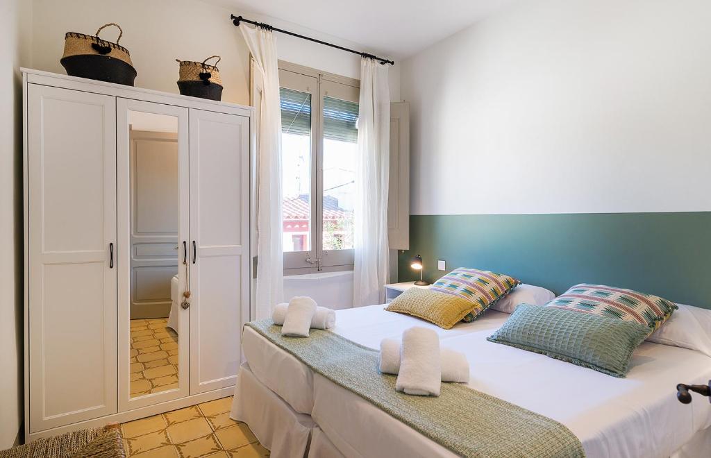 Postel nebo postele na pokoji v ubytování CASA DEL PI