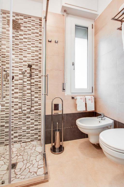 Koupelna v ubytování Hotel Riz