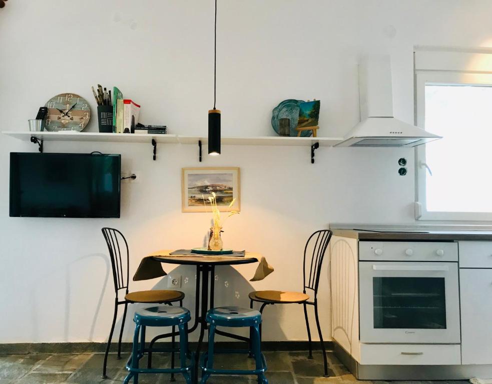 Kuchyň nebo kuchyňský kout v ubytování Armonia Villas