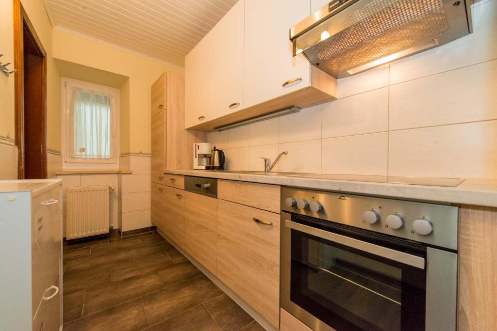 Kuchyň nebo kuchyňský kout v ubytování Ferienwohnung Plozner