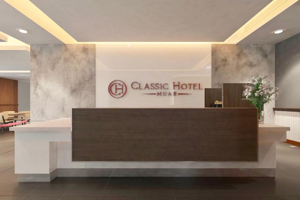 Certifikát, hodnocení, plakát nebo jiný dokument vystavený v ubytování Classic Hotel