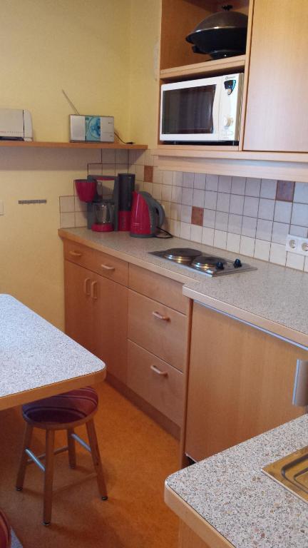 A kitchen or kitchenette at Appartements Fritz Sagmeister