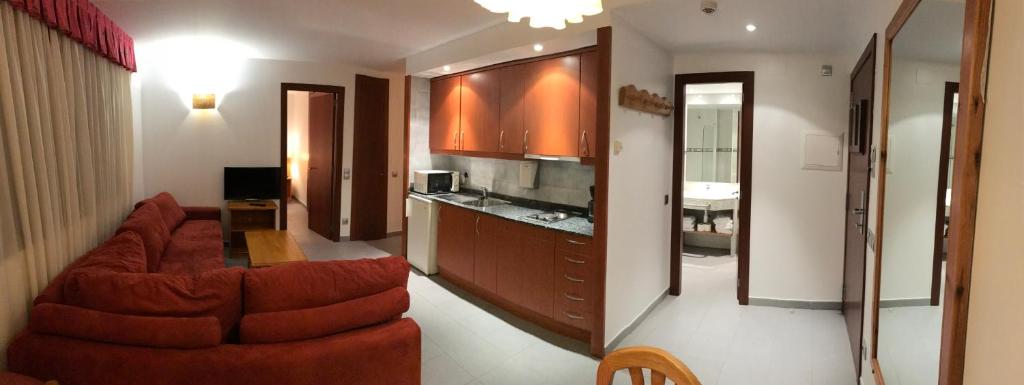 Kuchyň nebo kuchyňský kout v ubytování Apartamentos Turísticos Roc Del Castell