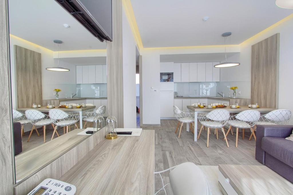 Kuchyň nebo kuchyňský kout v ubytování Kalamota Beach House