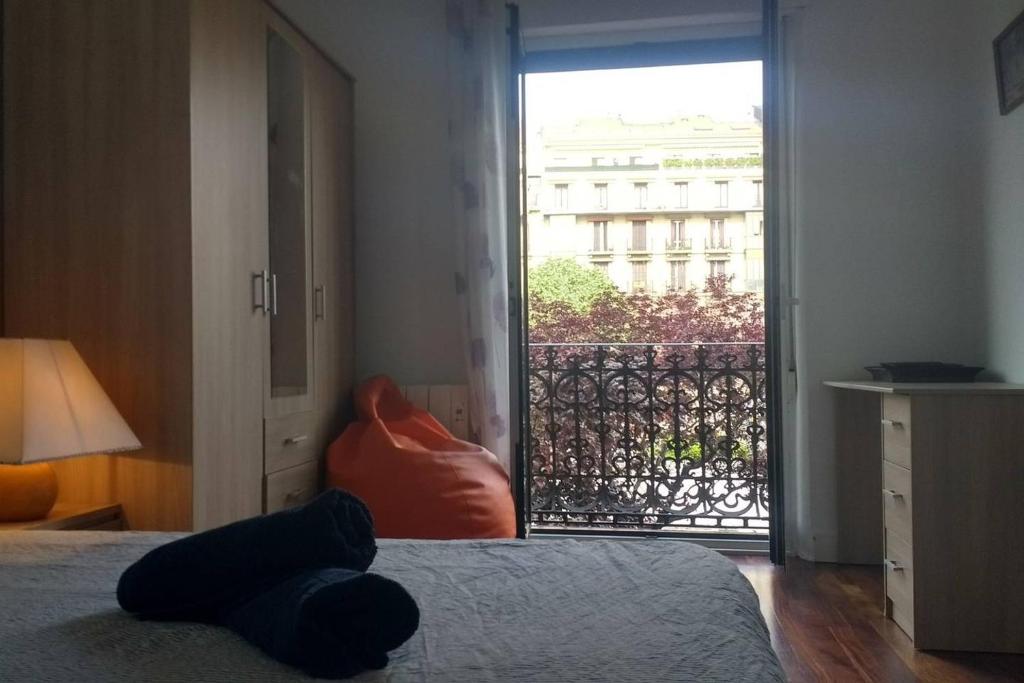 Posteľ alebo postele v izbe v ubytovaní La plaza apartment