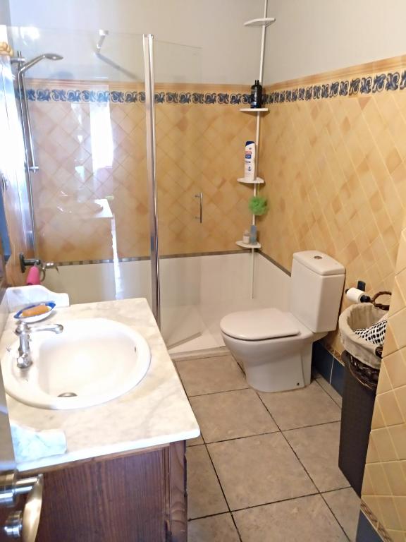 Koupelna v ubytování Piso La Torre