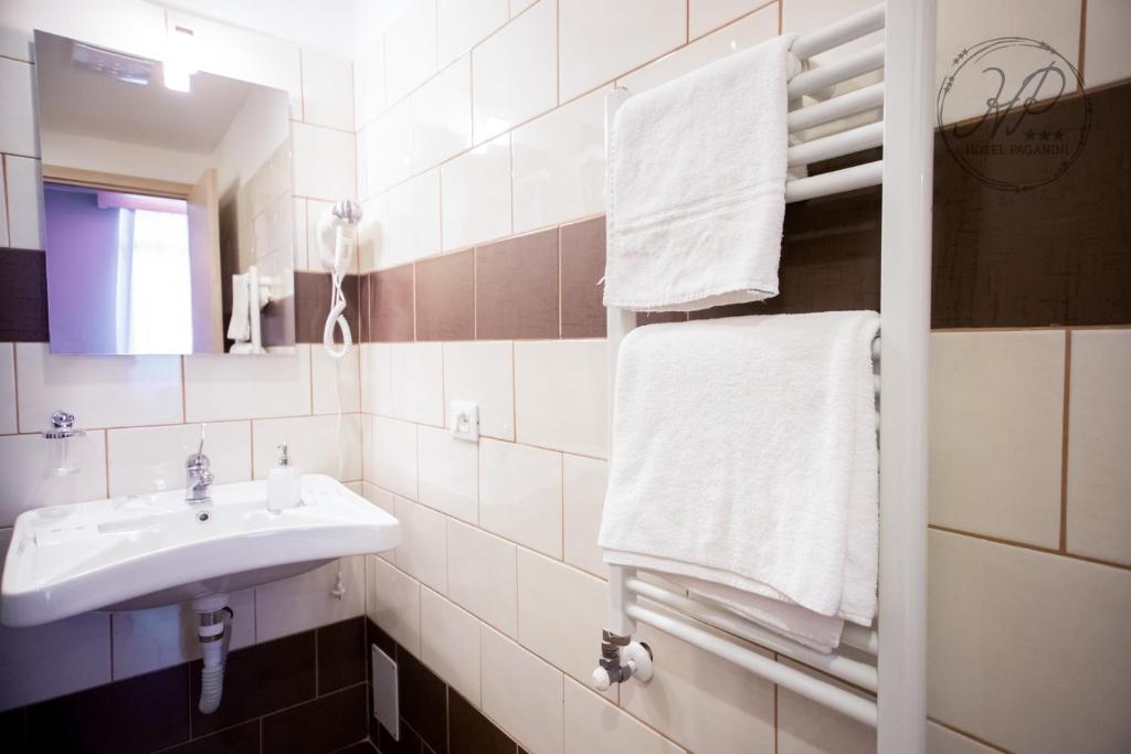 Kúpeľňa v ubytovaní Hotel Paganini