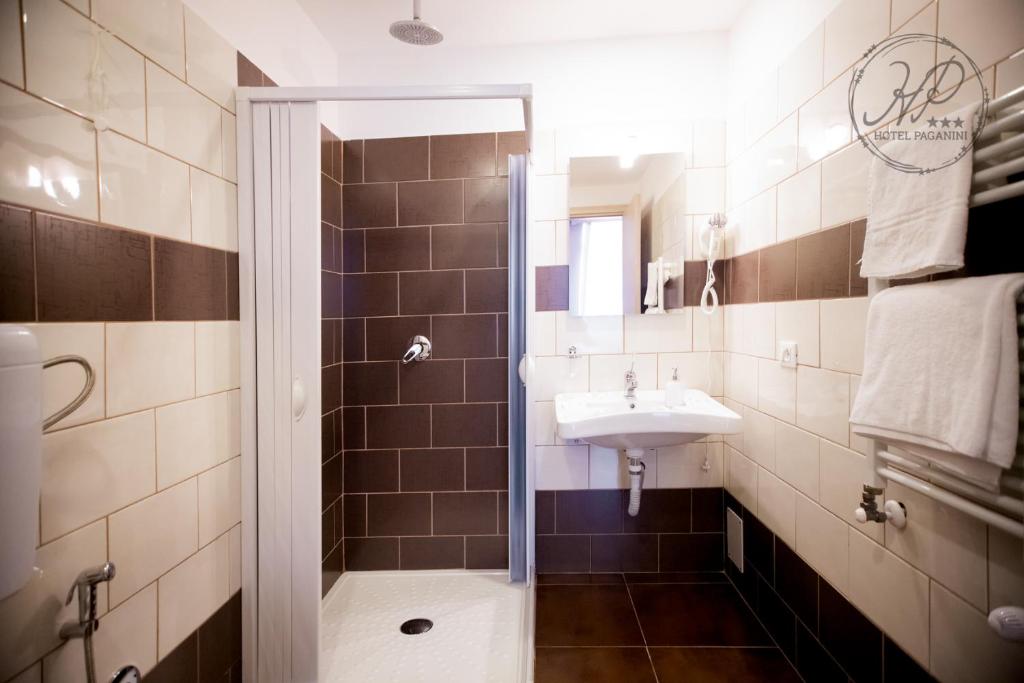 Kúpeľňa v ubytovaní Hotel Paganini