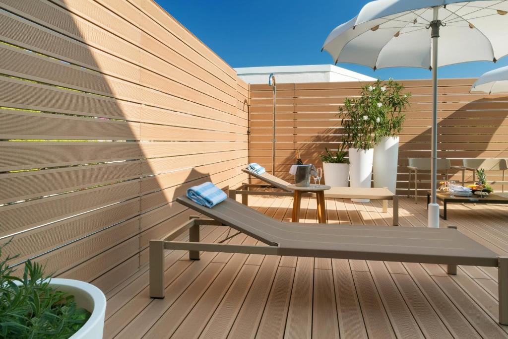 Balkón nebo terasa v ubytování Amfora Hvar Grand Beach Resort
