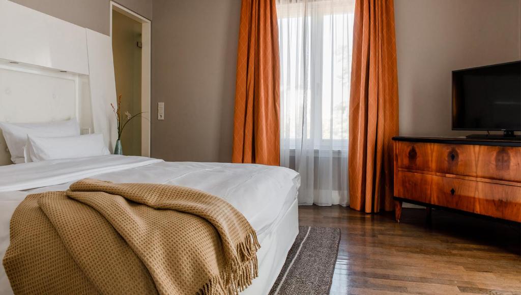 TV a/nebo společenská místnost v ubytování Hotel Gerbermühle