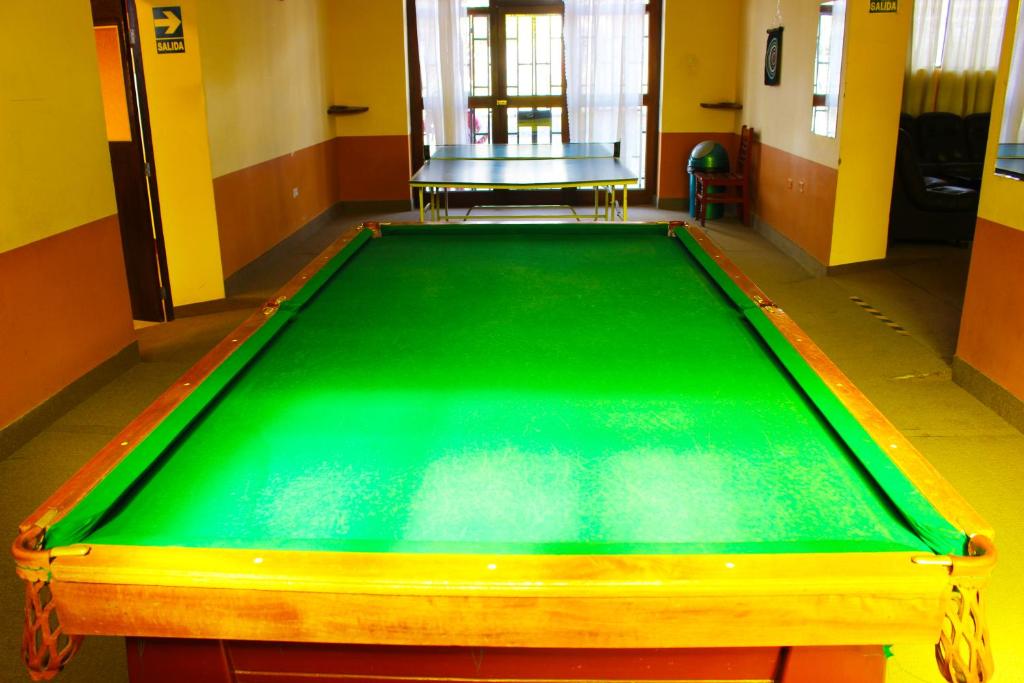 Biliár nebo kulečník v ubytování La Posada del Colca
