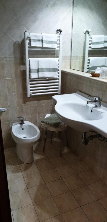 Koupelna v ubytování Grand Hotel Pavone