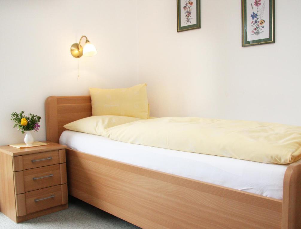 Postel nebo postele na pokoji v ubytování Hotel-Restaurant Stefanihof